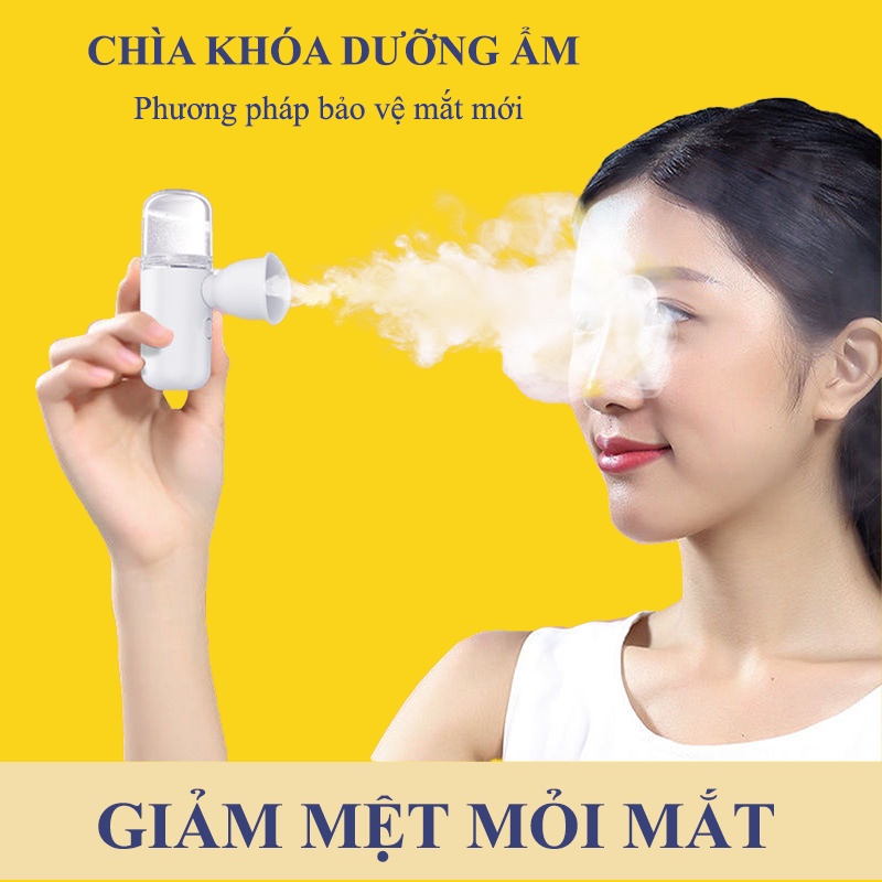Máy xông hơi mắt dưỡng ẩm, giảm khô, giảm quầng thâm tăng sản xuất collagen vùng mắt