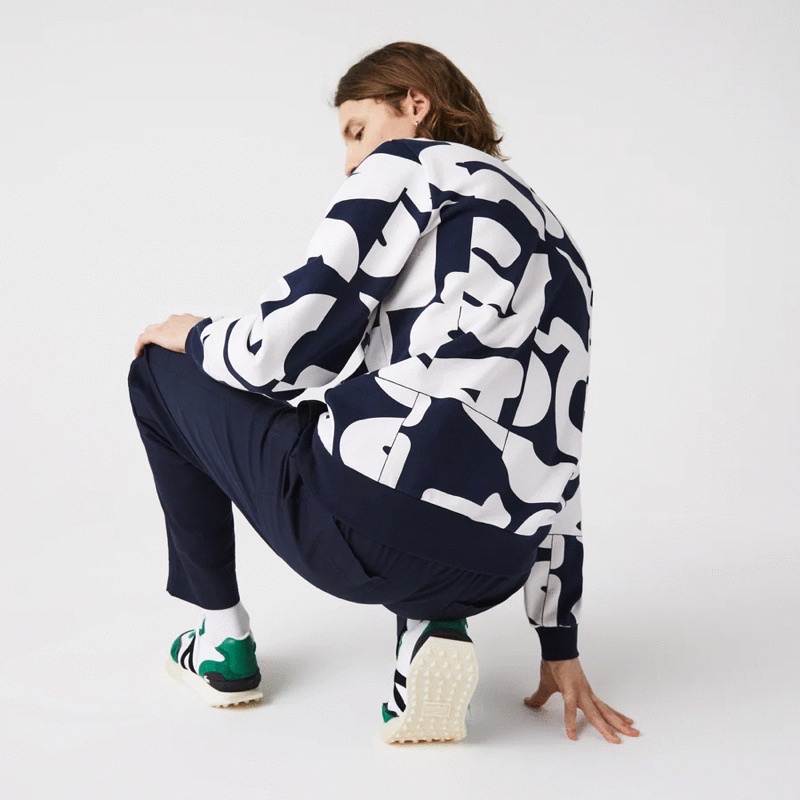 ÁO THUN NAM MEN’S HERITAGE GRAPHIC PRINT CREW NECK COTTON FLEECE SWEATSHIRT SIZE L