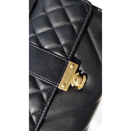 Túi xách nữ Flapbag sz22cm da lì khóa mạ vàng cực sang fullbox