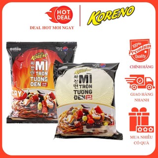 Mì Trộn Tương Đen Koreno Đủ Vị Cay Úp 4 Phút Gói 78G