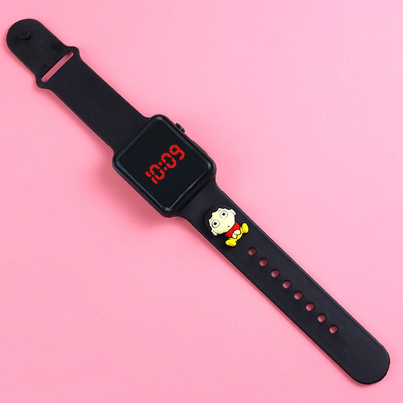 Đồng Hồ Đeo Tay Chống Thấm Nước Có Đèn Led Hình Búp Bê Hoạt Hình Dành Cho Trẻ Em Mới