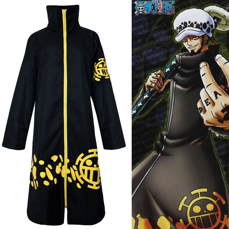 Áo choàng/ Quần/ Mũ hóa trang nhân vật anime One Piece Trafalgar Law làm quà tặng tiệc hóa trang halloween Giáng Sinh