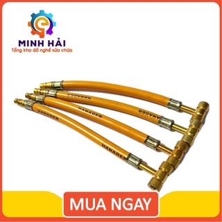 Vòi, dây bơm lốp xe 2 đầu búa, bơm lốp xe máy, ô tô, xe đạp tiện dụng cắm trực tiếp vào đầu hơi không cần đồng hồ