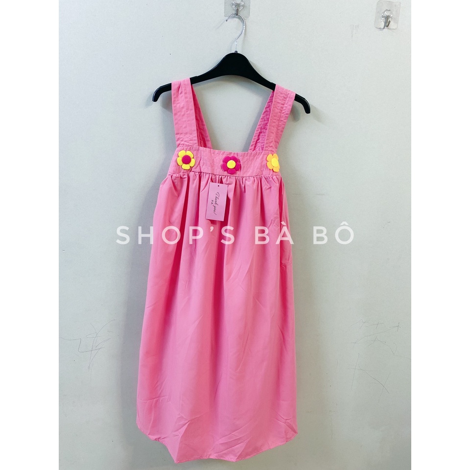 Đầm nữ hai dây bản to, form rộng chất thô dày dặn, đầm form đẹp mặc nhà, mặc đi chơi xuất sắc