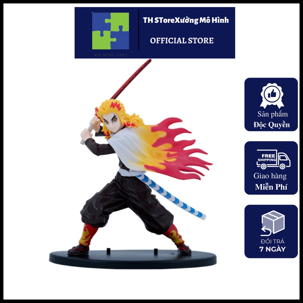 Mô hình Thanh gươm diệt quỷ Rengoku cao 21cm, mô hình kimetsu no yaiba Rengoku