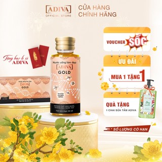 Nước Uống Làm Đẹp Collagen ADIVA Gold 14 lọ Tặng 1 chai Sữa Tắm ADIVA Day Dreamer 400ml