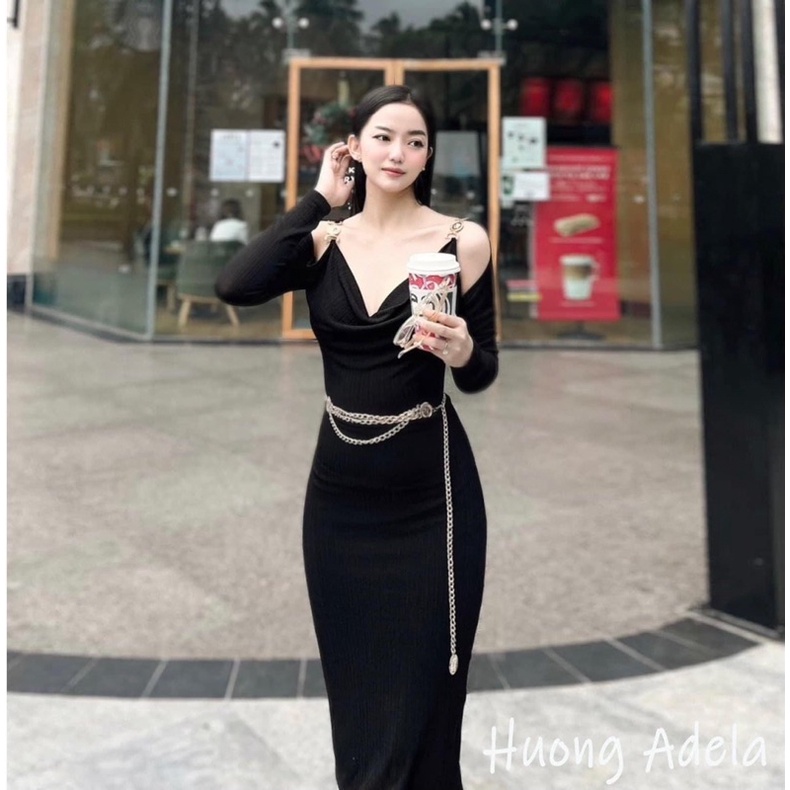 | Chang Tròn | Đầm Body Bigsize Cổ Đổ