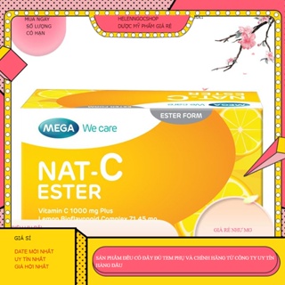 Vitamin C tang sức đề kháng Nat C Ester 1000mg Hộp 30 gói