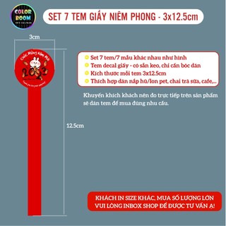 Set 7 Tem Giấy Niêm Phong Trang Trọng