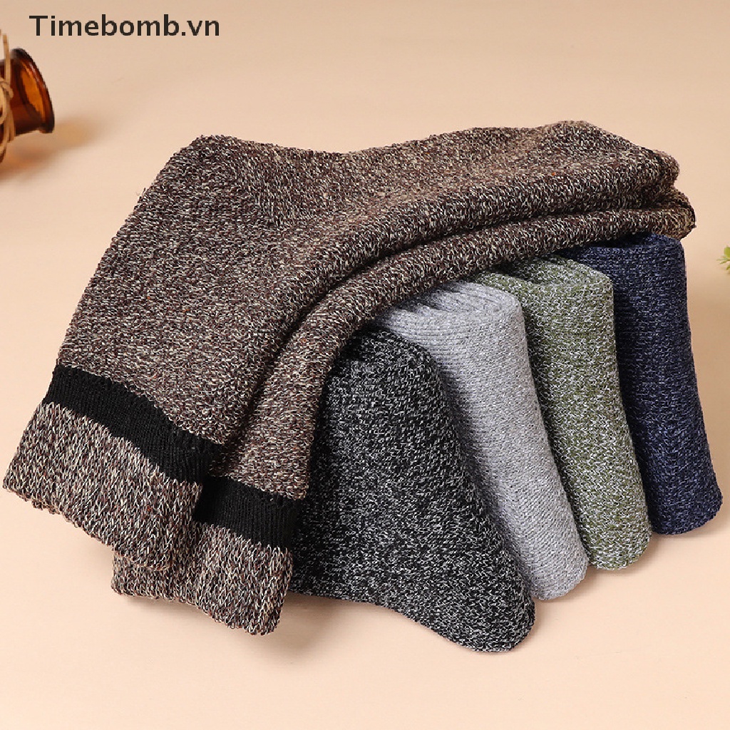 Vớ Cotton Dày Dặn Giữ Ấm Thoáng Khí Cho Nam