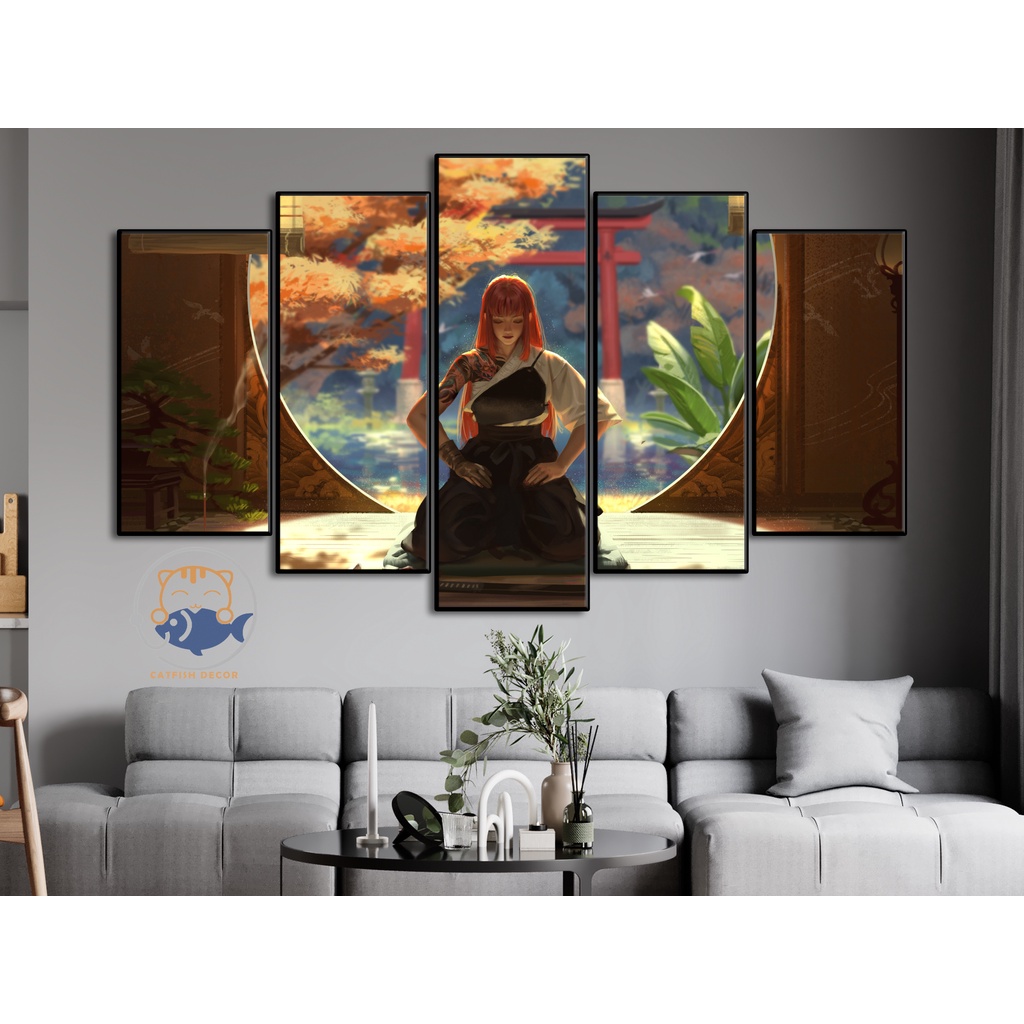 Tranh Dán Tường Decor - Girl From The Other Side - bộ 3