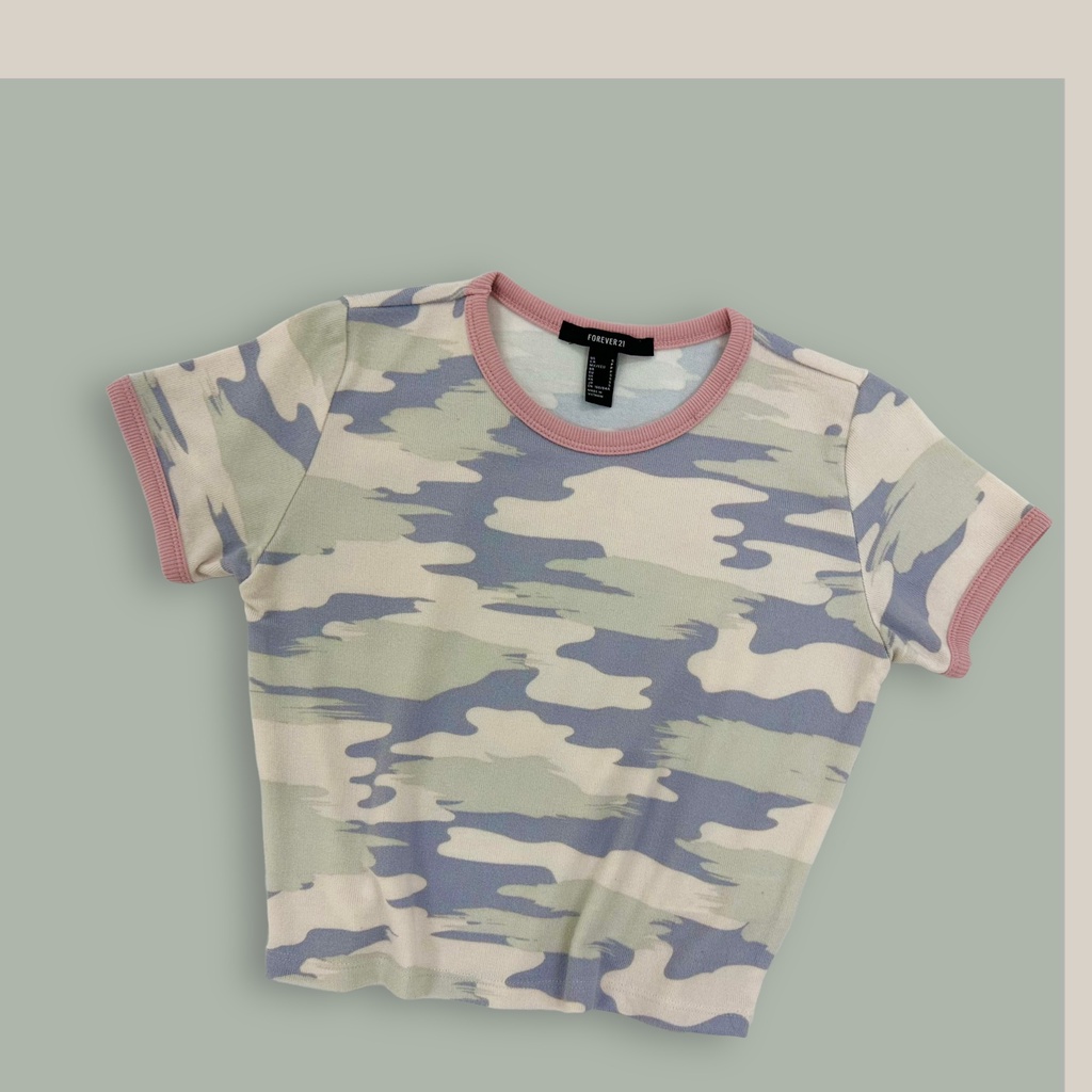 Áo beo croptop viền tay vnxk