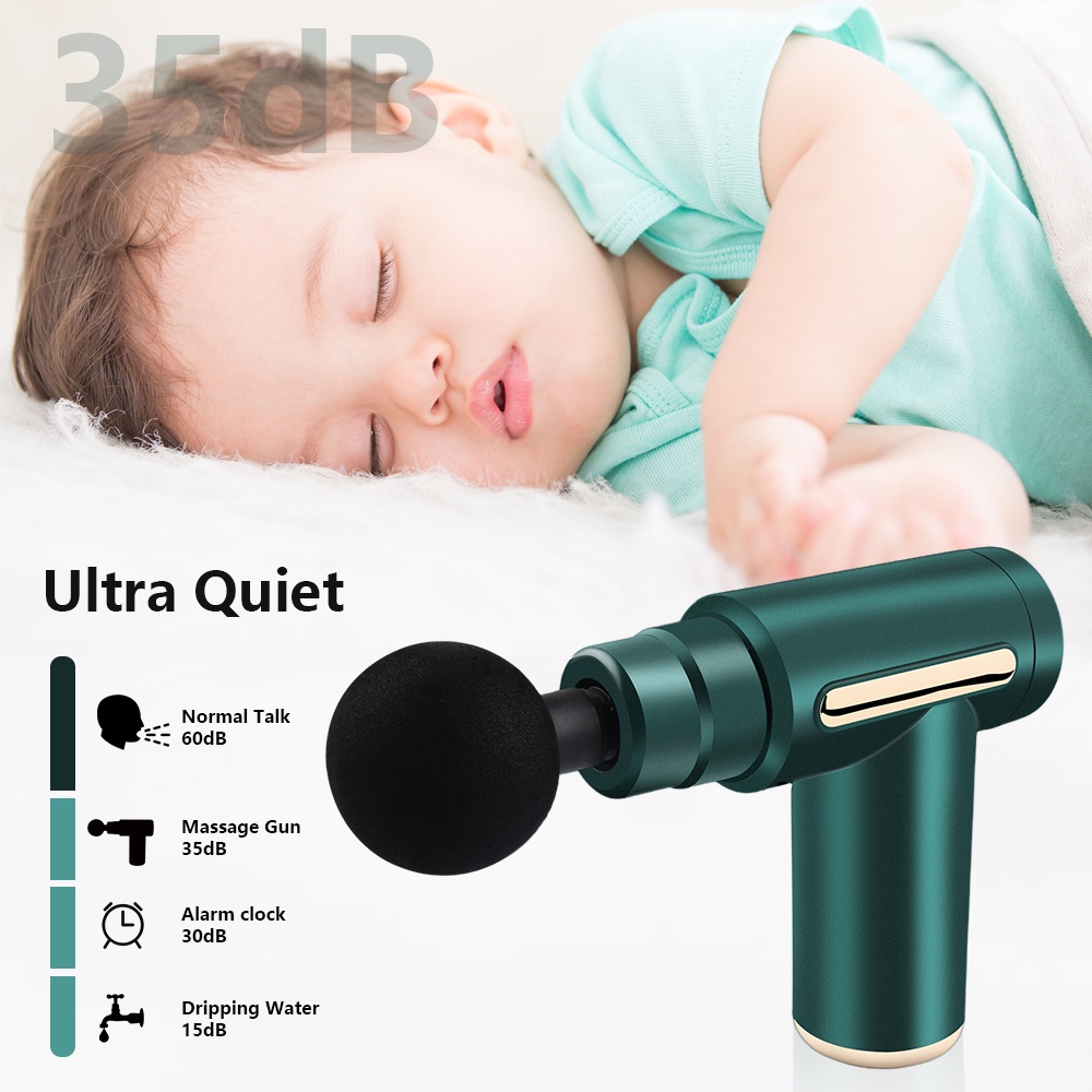 Máy massage cầm tay mini đấm lưng mát xa trị liệu cổ vai gáy 4 đầu 6 chế độ - BB KID SHOP