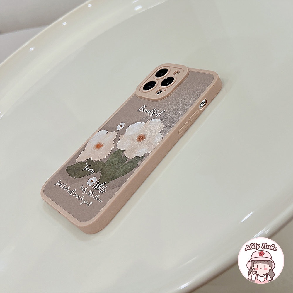 Ốp Điện Thoại TPU Mềm Chống Mồ Hôi Họa Tiết Hoa Sơn Dầu Cho IPhone 14 Pro Max 11 7Plus 13 12 11 Pro Max X XS XR