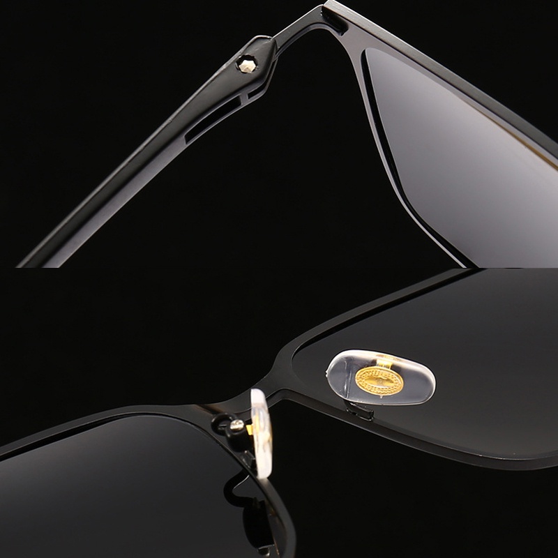 Kính Mát Phân Cực TR90 Gọng Chữ Nhật Phong Cách Thể Thao Cho Nam Và Nữ