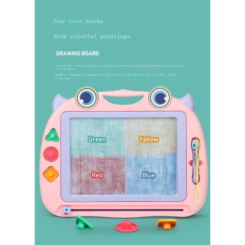 Bảng Vẽ Xóa Nam Châm Nhiều Màu Sắc Cho Bé