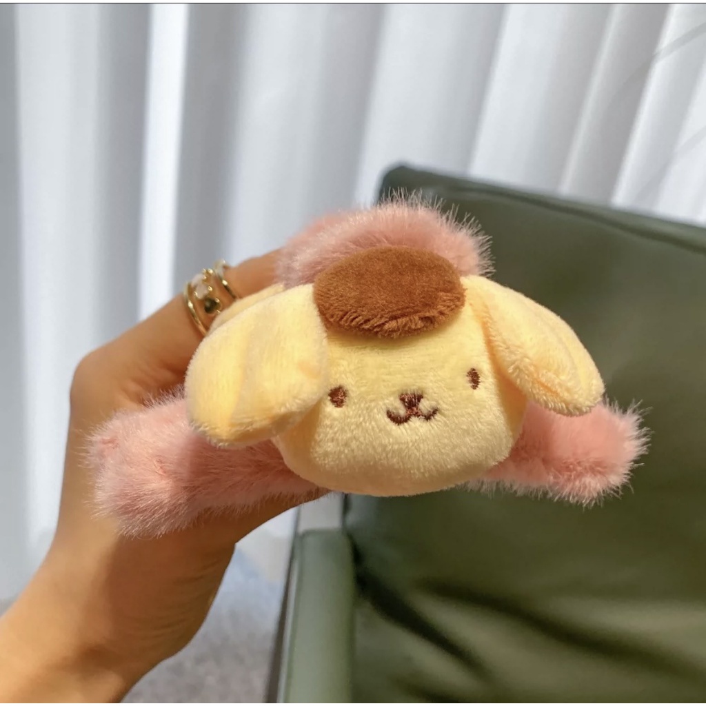 Kẹp Càng Cua Giả Lông Thú Màu Kẹo Thời Trang Thu Đông Cho Nữ