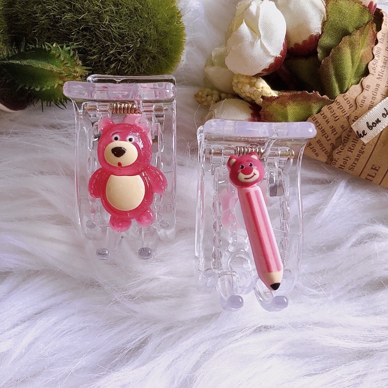 Kẹp tóc càng cua 5 răng gấu dâu Lotso