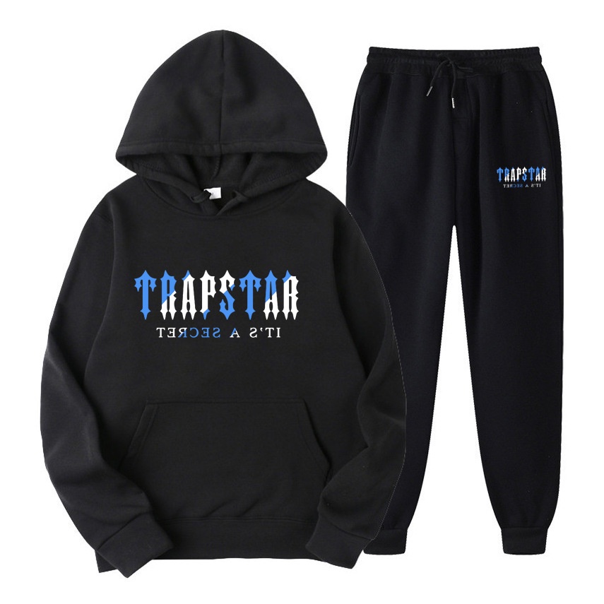 Bộ đồ thể thao MMIOT gồm áo hoodie dáng rộng và quần dài in chữ Trapstar thời trang với nhiều màu tùy chọn (Có bán lẻ)