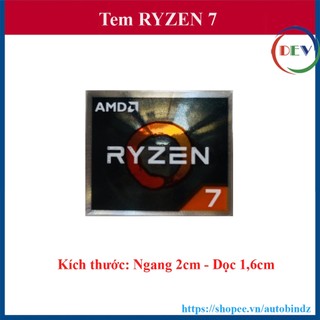 Tem amd ryzen 7 thay tem máy tính - tem laptop