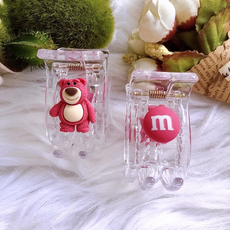 Kẹp tóc càng cua 5 răng gấu dâu Lotso