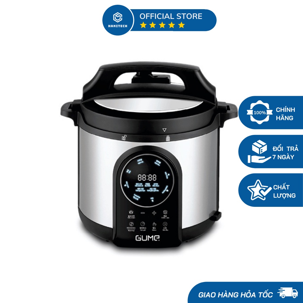 Nồi Áp Suất Điện Tử Đa Năng GUME Dung Tích 6L Hàng Nội Địa Chính Hãng Hàn Quốc Bảo Hành 24 Tháng Lỗi 1 Đổi 1 - Hanitech