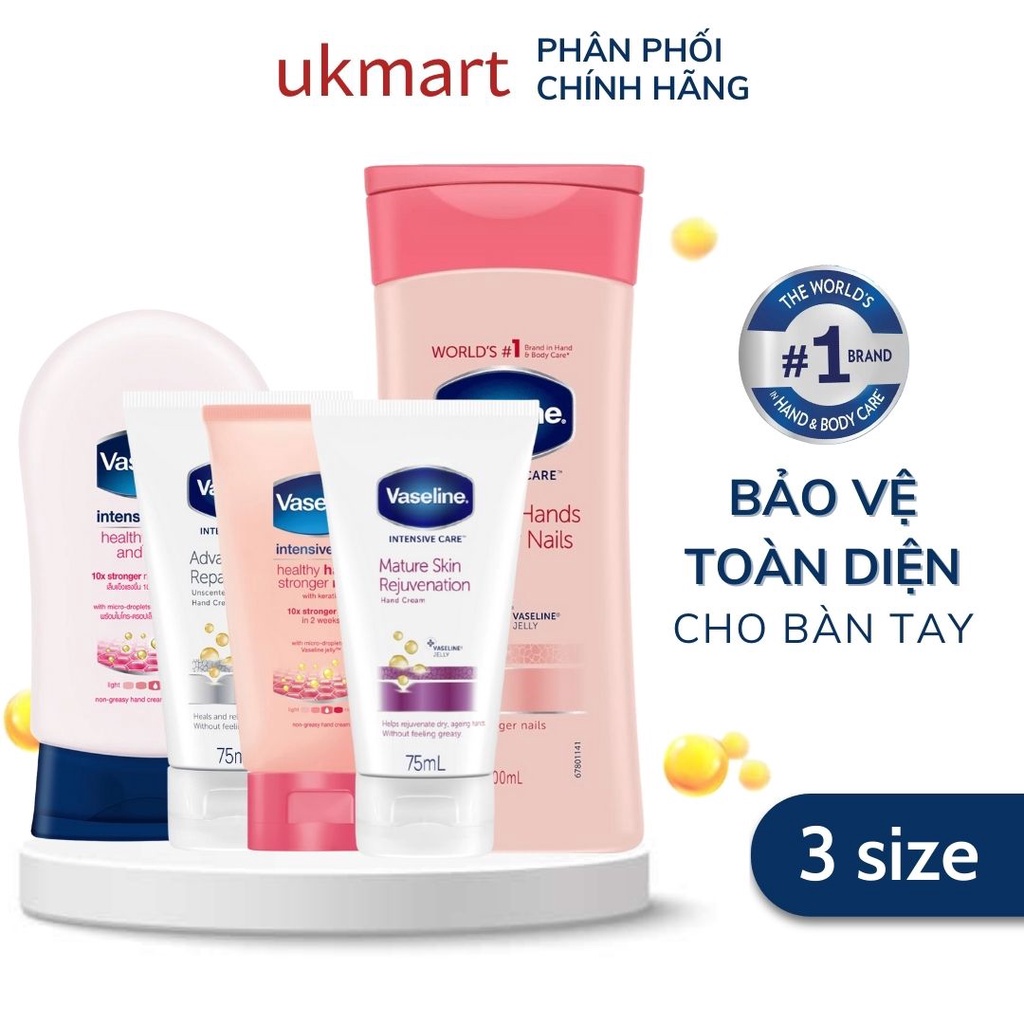 Kem Dưỡng Tay Và Móng Vaseline, LURE Bio Kpem Complex Care 75ml 85ml