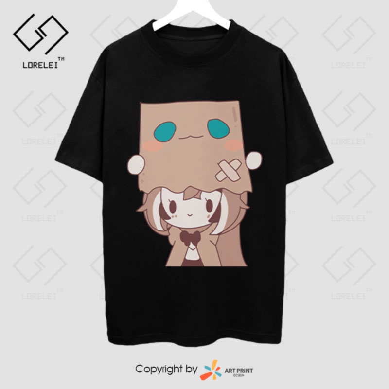 Áo thun Hololive Friend - Nanashi Mumei Mascot  ngắn tay