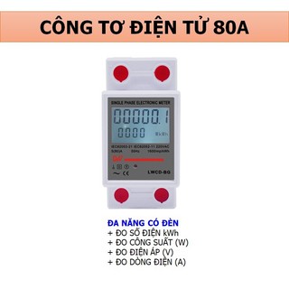 Công tơ điện tử 80A