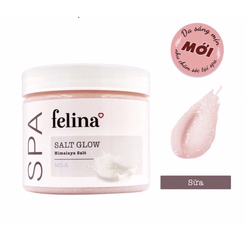 Muối Tắm Tẩy Tế Bào Chết Muối Hồng FELINA 500g