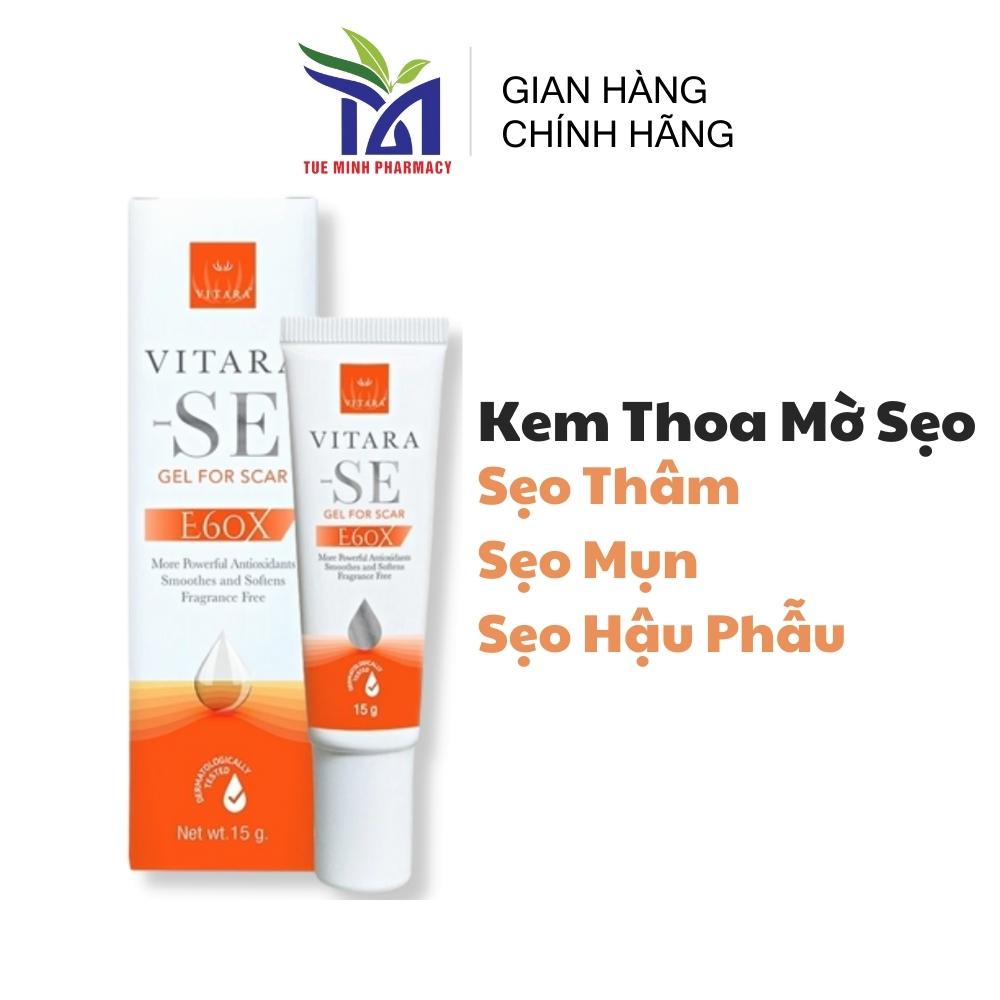 Kem Thoa Mờ Sẹo VITARA SE GEL FOR SCAR 15G Ngừa Sẹo Mụn, Sẹo Thâm, Sẹo Sau Phẫu Thuật, Sẹo Bỏng