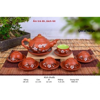 Bộ ấm chén Bát Tràng