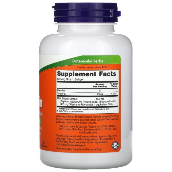 Giải độc gan | Now Foods Extra Strength Silymarin  | Bảo vệ tế bào gan hàm lượng cao - Chính hãng The SHAPE