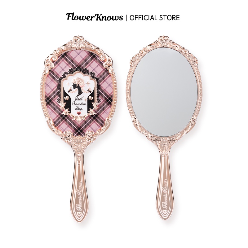Gương trang điểm cầm tay FLOWER KNOWS 2 loại họa tiết xinh xắn 220g