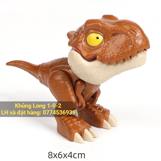 Đồ Chơi Khủng Long Cắn Ngón Tay Combo 20 Mẫu Mô Hình Bằng Nhựa Hàm Có Lò Xo Vui Nhộn