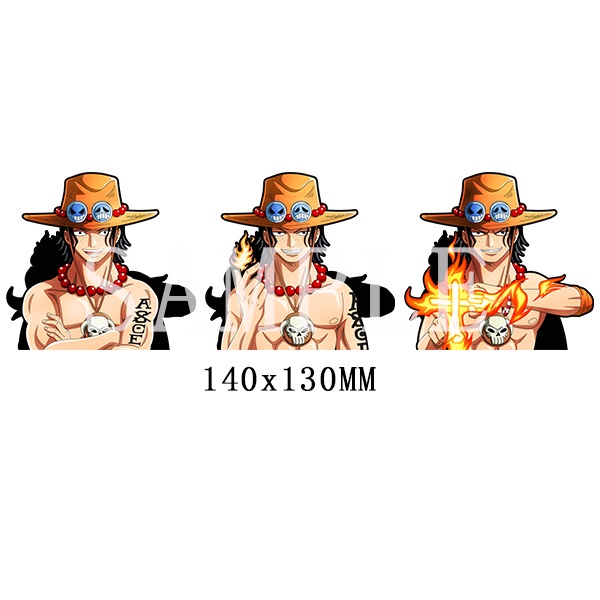 Sticker 3D One Piece dán điện thoại - laptop - ô tô chống nước