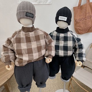 Áo sweater cotton dày dặn giữ ấm mùa đông cho bé