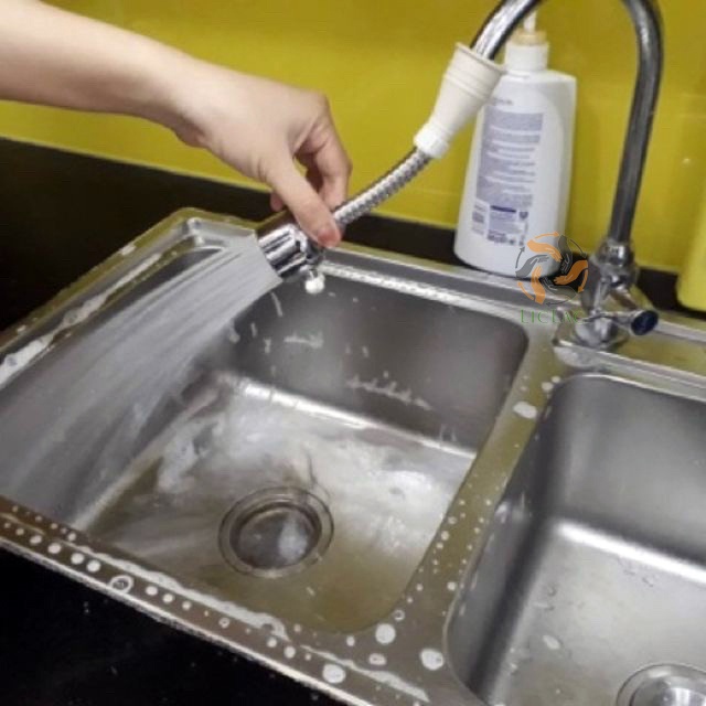 [ NHIỀU MẪU CHO KHÁCH CHỌN ] Đầu vòi rửa chén bát Tăng Áp đa năng Xoay 360 độ bằng inox và nhựa đa dạng mẫu mã - LICLAC