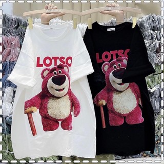 Áo thun 3158 form to chất vải không xù thấm hút mồ form to unisex, áo phông chất cotton khô in hình gấu nam nữ mặc được