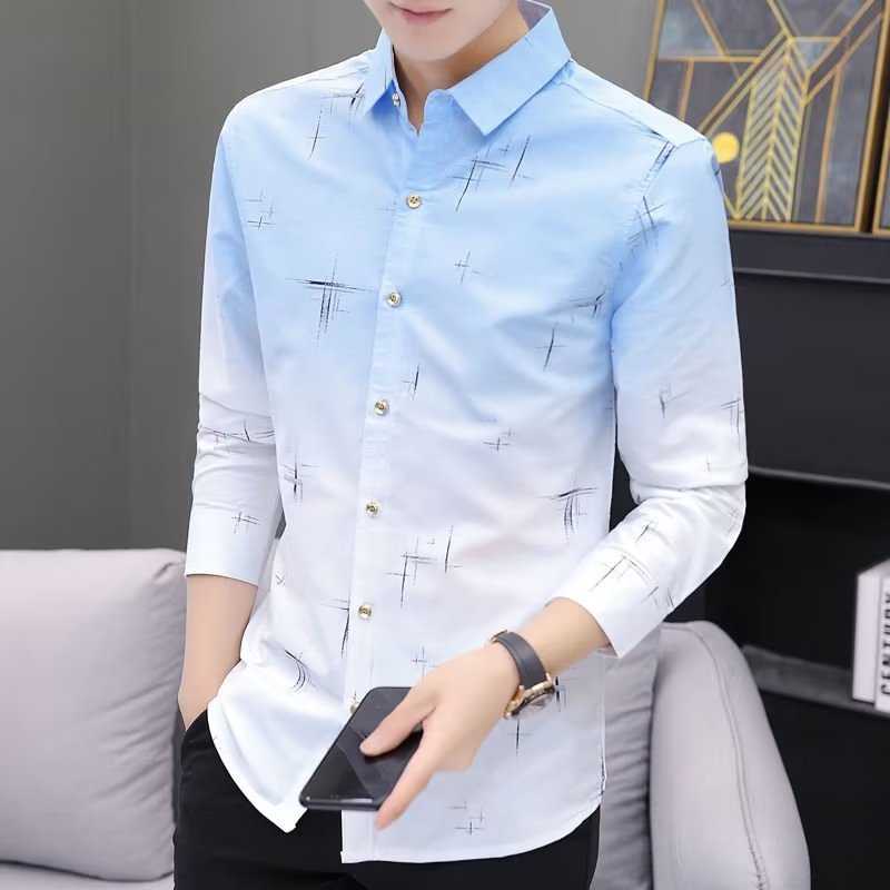 Áo Sơ Mi Nam Màu gradient Phong Cách Hàn Quốc Mới Bán Chạy Nhất - a must