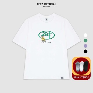 [XẢ NGHỈ BÁN] Áo Thun Unisex Nam Nữ TEEZ - TZ1085 Form Rộng Tay Lỡ Freesize