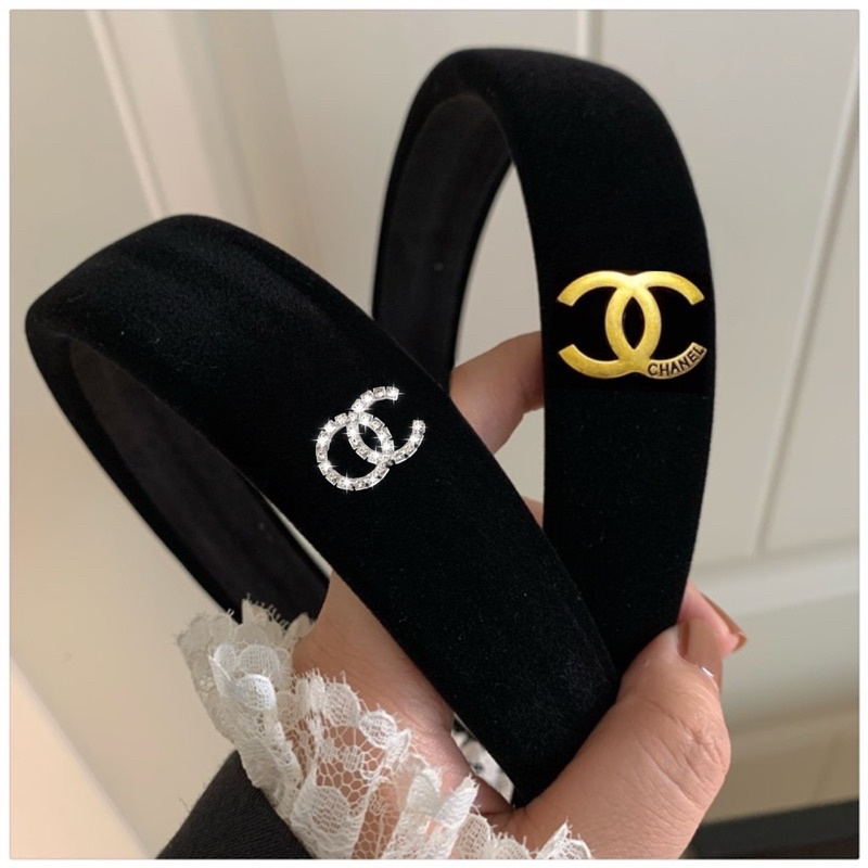 Bờm tóc đen cho nữ phong cách Hàn Quốc đính chữ X cute B162