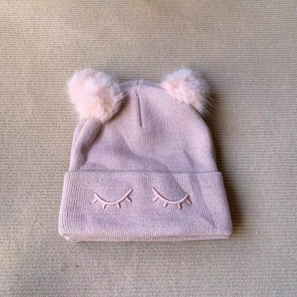 Mũ len trùm đầu tai bông dư xịn cho bé - HAANH VNXK