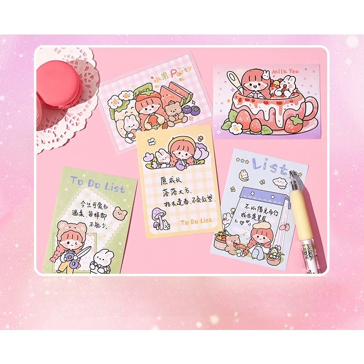 Hộp Quà Tặng Set Sinh Nhật Combo Washi Tape Sticker Note Cute Timo WS3