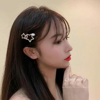 Set kẹp tóc đính đá 5 chi tiết trăng sao