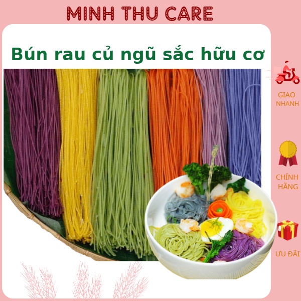 Bún gạo lứt rau củ ngũ sắc hữu cơ ăn kiêng giảm cân healthy eatclean cho người tiểu đường, gym, yoga, mẹ bầu
