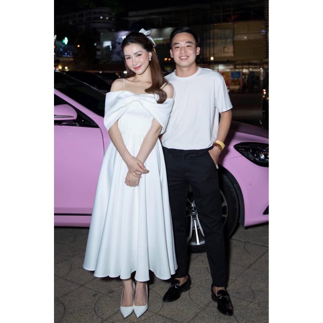 Váy Trắng Zury Dress Vài Taj Dự Tiệc Tiểu Thư Tafta Tay Phồng, Váy tiểu thư, công chúa trắng_mai.ni.chi
