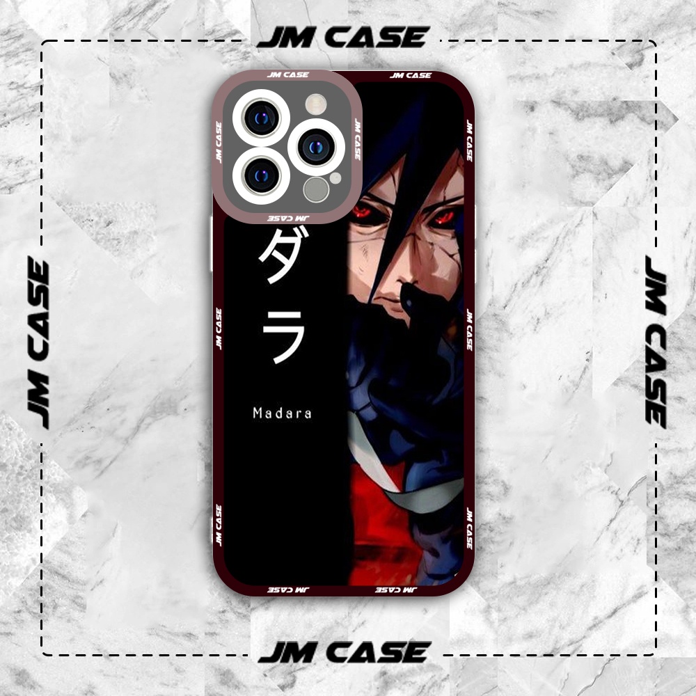 Ốp lưng iphone cạnh vuông JMCase Uchiha Madara Naruto Manga Anime /8plus/x/xs/11/12/pro/max/plus/promax