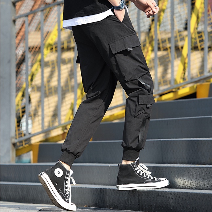 Quần jogger túi hộp thể thao nam viền dây cá tính SOZO - JOGGER NAM 9000055