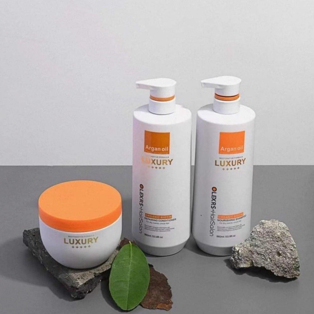 Bộ dầu gội xả Olexrs Hair Salon Luxury phục hồi tóc hư tổn, chống rụng tóc 500ml